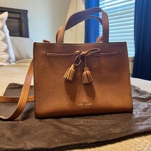 Kate Spade Brown Pebble Leather Handbag